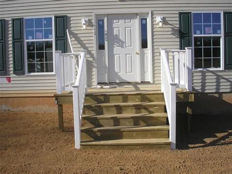 Front Steps Double Wide Home Manufactured Home Porch Mobile Home Porch