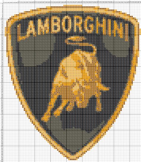 Pixel Art Lamborghini Logo Hervevanderstraeteninstagram