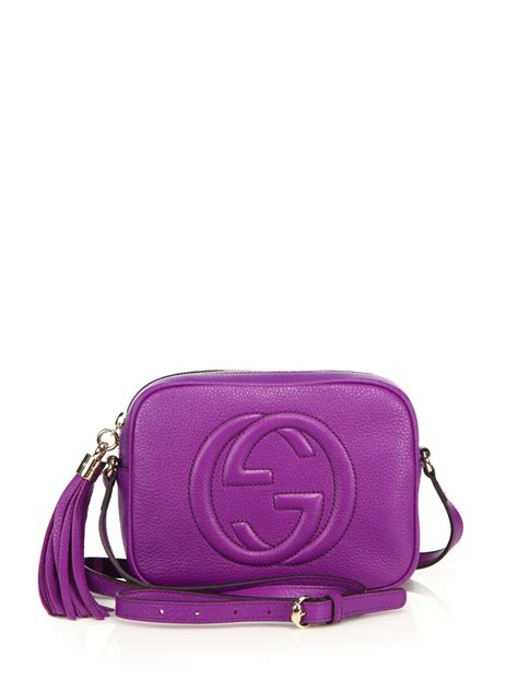 Gucci Soho Leather Disco Bag In Purple Lyst