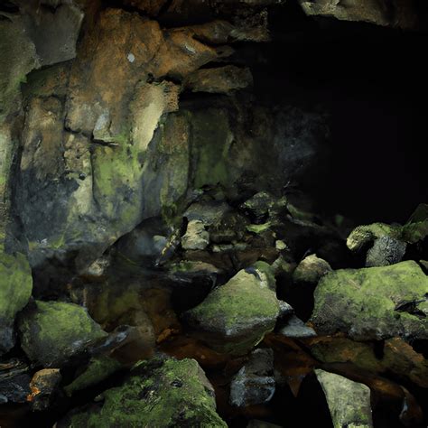 Die Trollhöhle Eine Dunkle Und Feuchte Höhle · Creative Fabrica