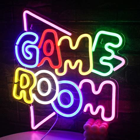 Gamerneon Game Room Large Neon Signs 132x14 Colorful Led Neon Lights