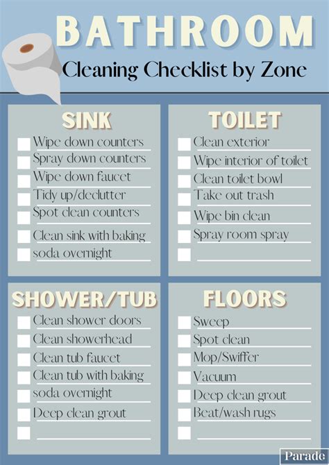 Bathroom Cleaning Checklist Printable Printable Word Searches Porn Sex Picture