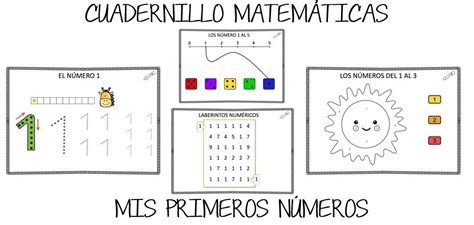 Cuadernillo MatemÁticas Mis Primeros NÚmeros Orientacion Andujar