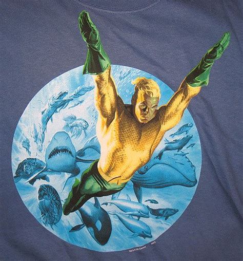 Aquaman T Shirt By Alex Ross Comic Books Artwork Art