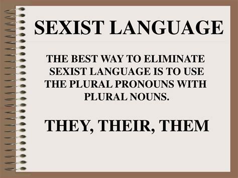 Ppt Sexist Language Powerpoint Presentation Free Download Id708529