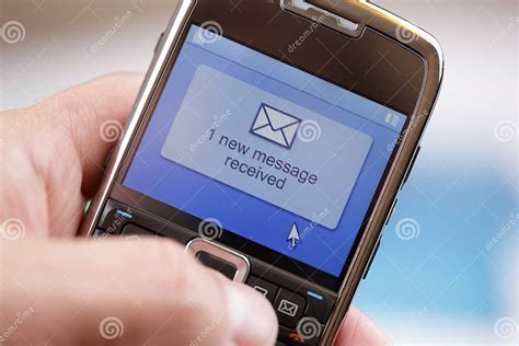 Mobile Phone Text Message Or E Mail Stock Photo Image Of Equipment