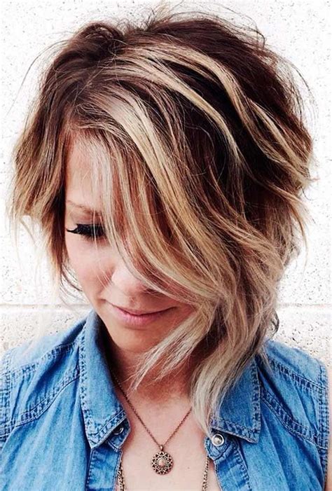 Asymmetrical Short Haircuts With Balayage Highlights 2018 2019 Page 4 Hairstyles