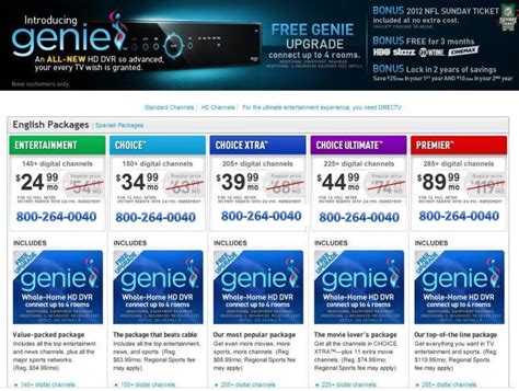 Connect directv's genie to the internet and access see what kinetic products are available to you. DIRECTV Packages - americandigitals.com