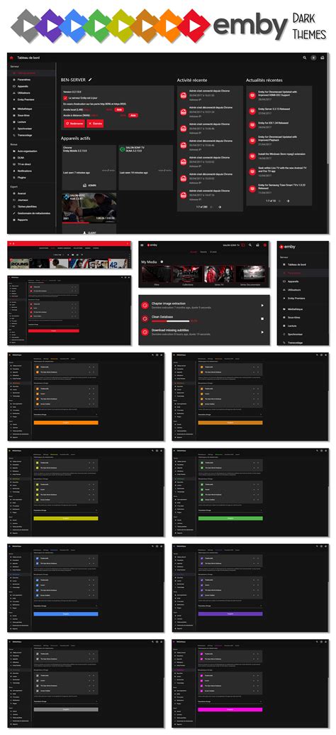 Emby Dark Themes In Different Accent Colors Web App Css Emby Community