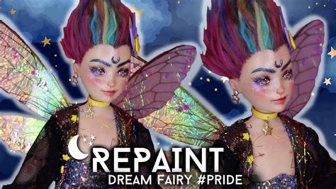 Repaint Dream Fairy Boy Pride Ooak Creatable World Custom Doll