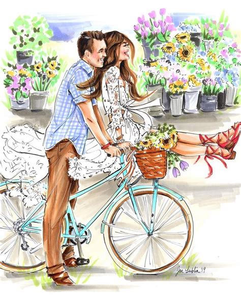 First wedding anniversary gifts australia. By Jen Lublin in 2020 | Cute couple art, Wedding ...