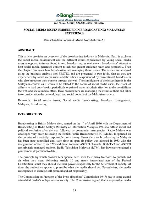 Embedded system in malay language. (PDF) SOCIAL MEDIA ISSUES EMBEDDED IN BROADCASTING ...