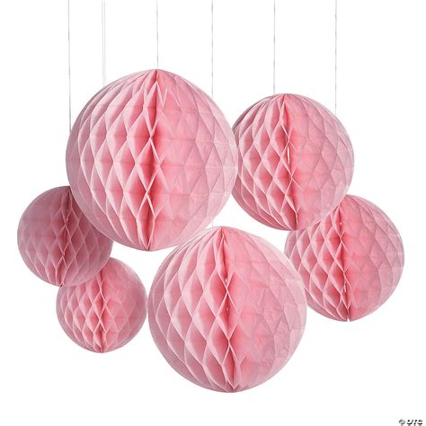 Light Pink Hanging Honeycomb Decorations 192073770734