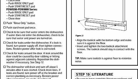 GE PROFILE Dishwasher Manual L0312140