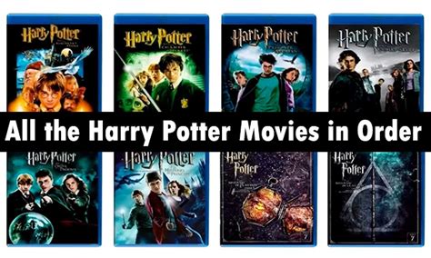 All The Harry Potter Movies In Order All The Harry Potter Movies In