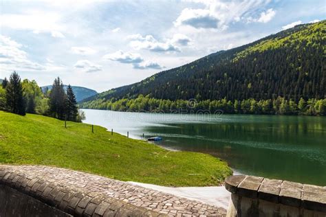 Moravka Water Reservoir In Moravskoslezske Beskydy Mountains In Czech