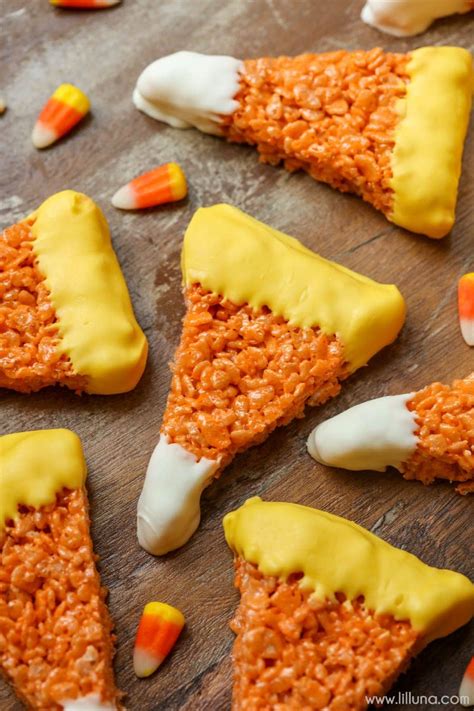 As obligate carnivores, cats have to meet all of their nutritional needs by eating the flesh of prey animals. Chocolate Dipped Candy Corn Rice Krispie Treats | Lil' Luna