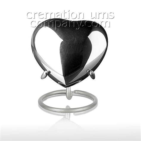 Tuscan Chrome 3inch Heart Cremation Ashes Keepsakes