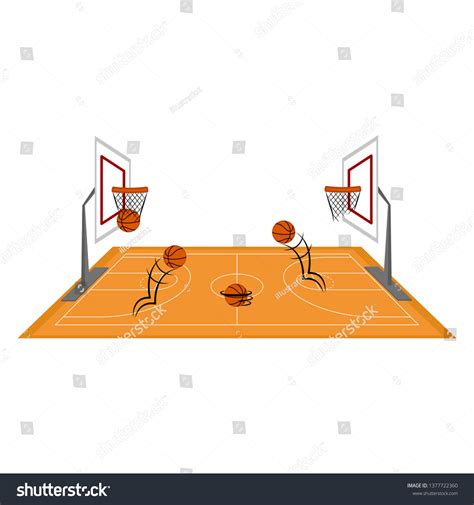 82 Basketball Court Side View Stock Vectors Images And Vector Art