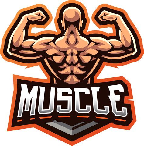 Muscular Man Mascot Logo Design By Visink Thehungryjpeg