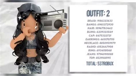 🤘🏻radio🤘🏻 Brookhaven Outfit Code💗 🤘🏻y2k🤘🏻 In 2023 Roblox Codes