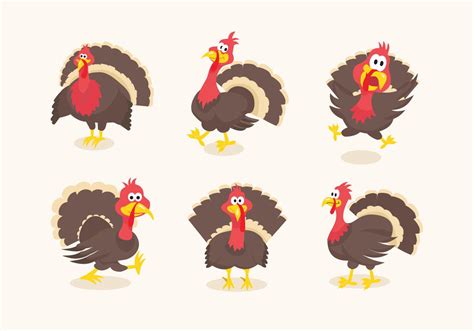 Wild Turkey Funny Cartoon Illustration 138336 Vector Art At Vecteezy