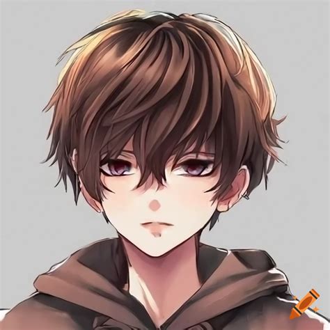 Anime Boy With Brown Hair Profile Picture On Craiyon