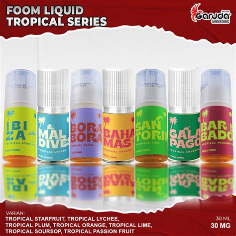 Jual Liquid Saltnic Tropical Series By Foom Ml Bercukai Shopee Indonesia