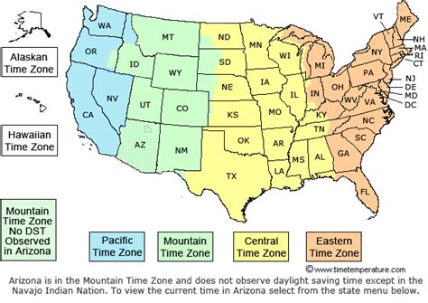 Us Political Map With Time Zones