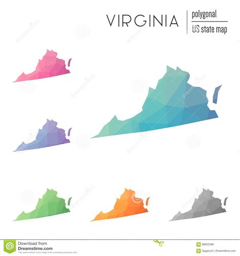 Virginia Maps Stock Illustrations 487 Virginia Maps Stock