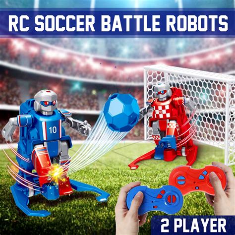 Rc Soccer Robots With Remote Control Rechargeable Battery Operated Kids