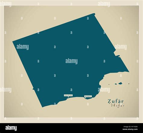 Modern Map Zufar Om Stock Vector Image And Art Alamy
