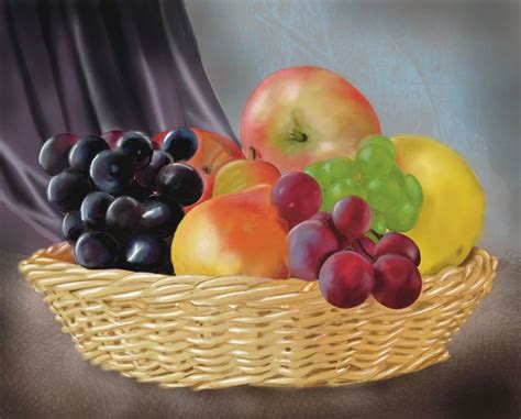 Still Life With Fruits And Berries Yuriy812 Digital Art Still