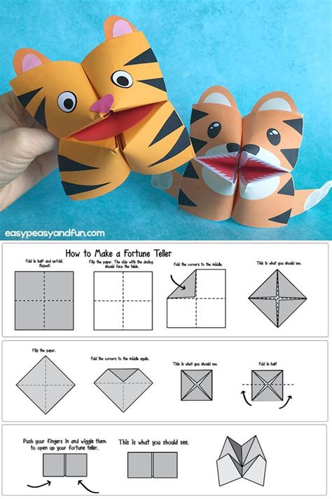 How To Make A Fortune Teller Printable Diagram Included Cootie