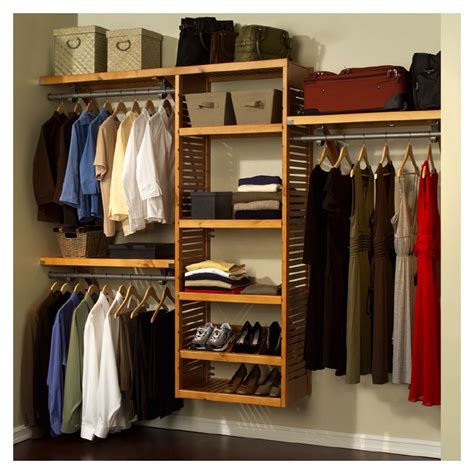 One thing you must keep in mind is that the color of your closet should be neutral if you prefer a luxurious look. closet organization systems | wood closet organizer system deluxe maple item # jlh 525 | Closet ...