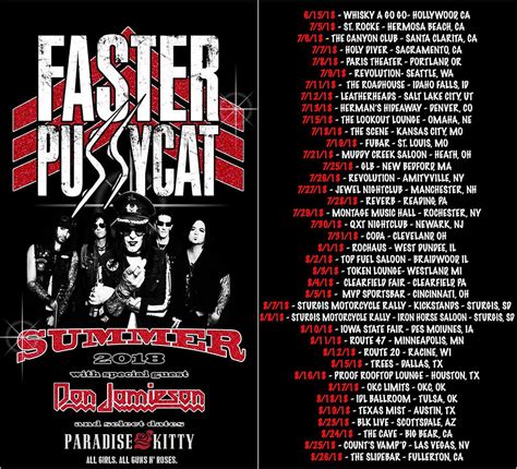 Faster Pussycat Announce 2018 Summer Tour Dates