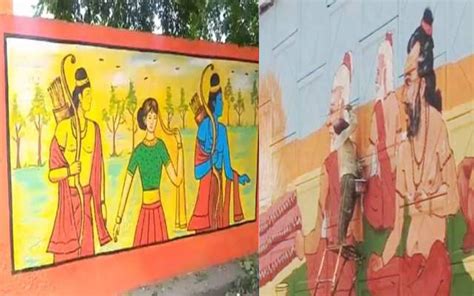Ayodhya Ram Mandir सज रही है अयोध्या काशी के चित्रकारों ने शुरू कर दिया है अयोध्या की दीवारों