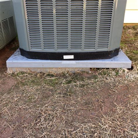 The ac condenser pad will raise an air conditioner off the ground, protecting it from the moisture of the yard as. Condenser Pad For AC System
