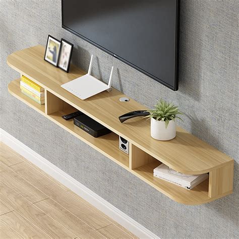 Buy Wangpp Floating Tv Cabinet Wall Ed Shelftv Standwood Tv Wall Ed