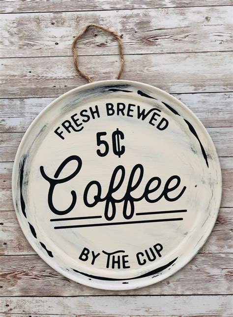 Farmhouse Coffee Bar Sign Rustic Coffee Sign Kitchen Wall Etsy