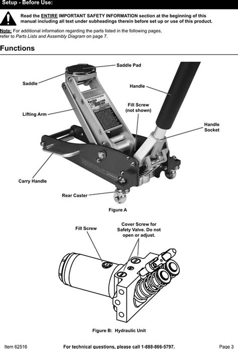 Hydraulic Floor Jack Schematic