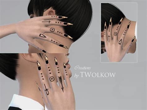 Sims 4 Ccs The Best Tattoos By Twolkow