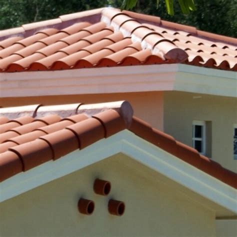 S Type Clay Roof Tile Roofing Spanish Mediterranean Rustic Look