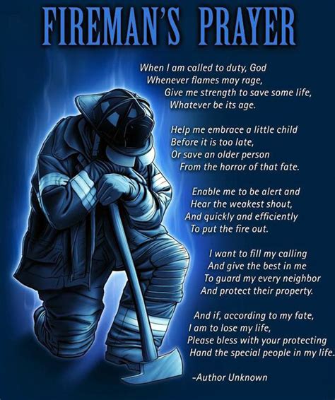 The Firemans Prayer Cambria Volunteer Fire Company Inc