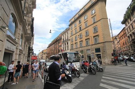Italy Rome Street View Editorial Stock Photo Image Of