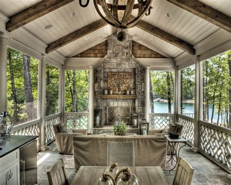 They can be one or two stories high. Open Back Porch Design | Porch | Pinterest | Lakes, Design ...