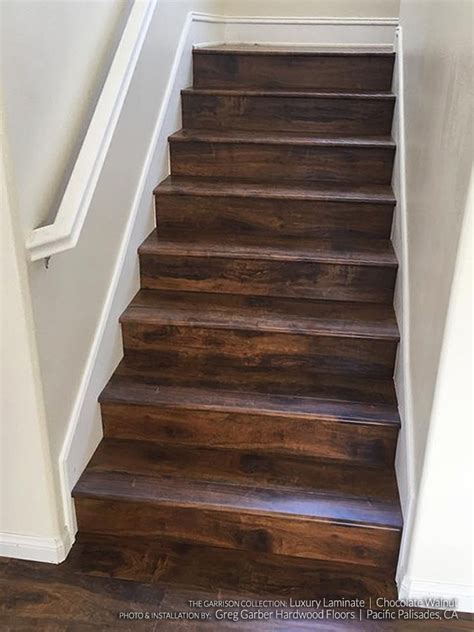 Chocolate Walnut Laminate Flooring Hardwood Flooring Stairs Staircase