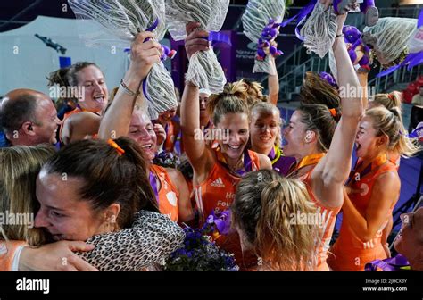 Netherland Players Celebrating During The Fih Womens World Cup Final Match Between Netherlands