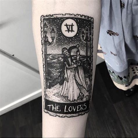 Tarot Card ‘the Lovers Tattoo Inked On The Right Inner Arm Tarot