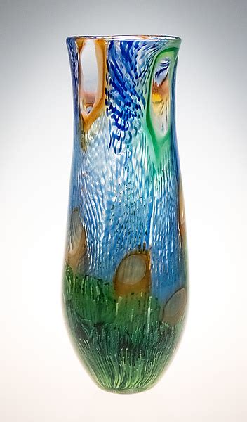Impressionist Murrini Vase Iii By Robert Dane Art Glass Vessel